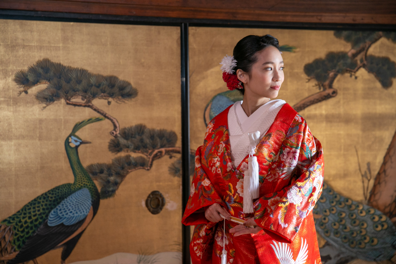 京都 ぎをん錦 wedding_神社・寺院で撮影できる