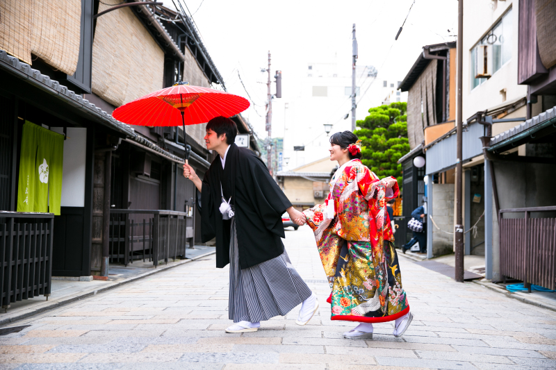 【祇園巽橋周辺 京都ロケーション撮影プラン】全データ150カット込+衣装代込 追加料金一切不要
