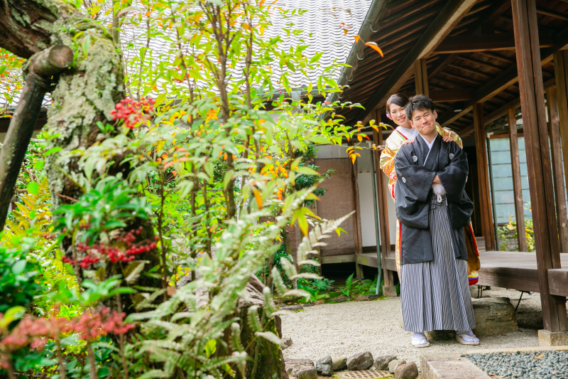 【京都ロケーションプラン】新郎新婦和装+ロケプラン(着付け、データ150カット、レタッチ付き)【高級和装が100着から選び放題】