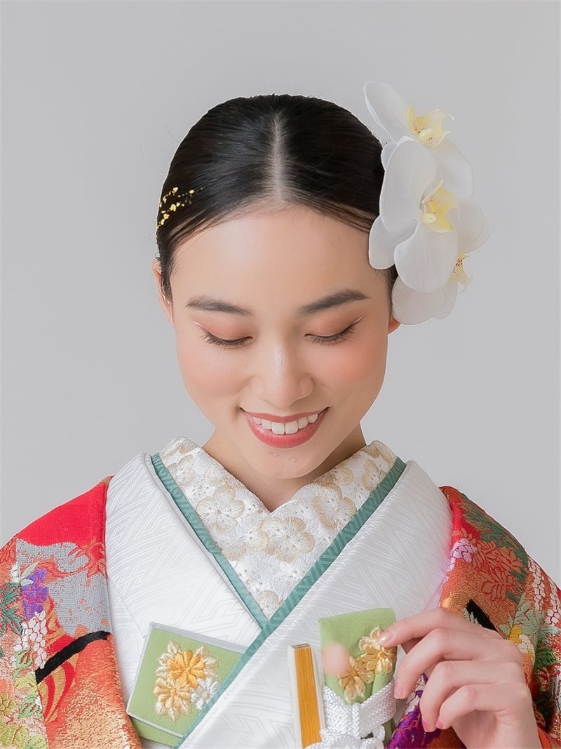 和装ﾍｯﾄﾞﾊﾟｰﾂ 珠の色