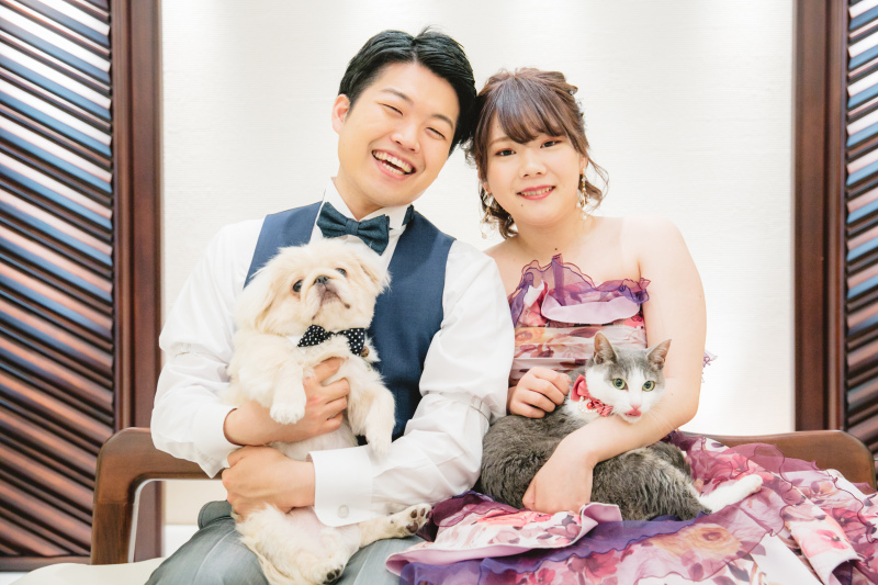 小さな結婚式　横浜店_ペットと一緒に撮影できる
