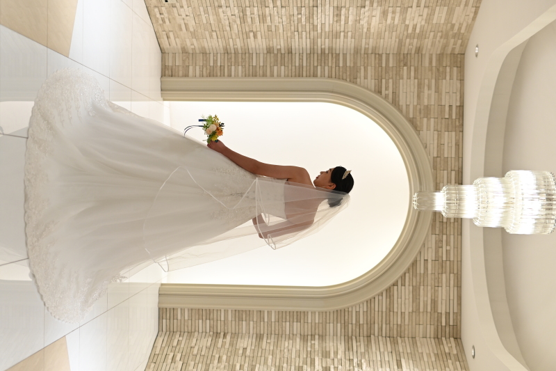 ソロショットでドレスが着れる！