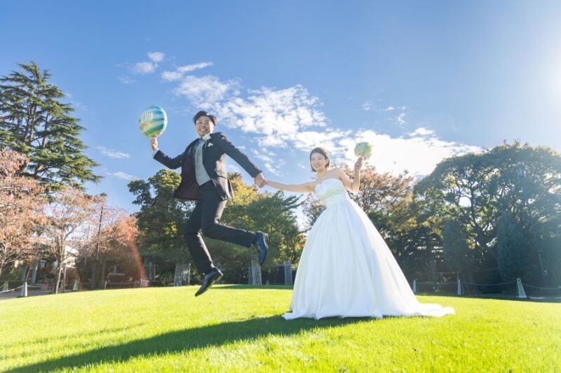 ★基本料金50%OFF★洋装１着_チャペル＆アメリカ山公園ガーデン撮影｜全データ＆アルバム1冊＆6名分のお食事代付き☆