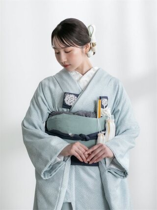 新婦 色掛下：かのこ 白縹 