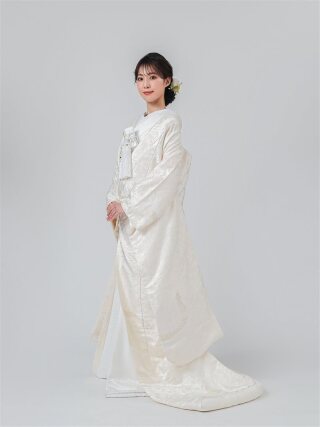 白 1090 唐草金文(正絹) 