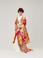 枝垂桜飛翔鶴 (赤) 