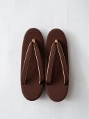 新婦草履：焦茶L(3段) 