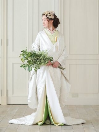 新婦 色掛下：雲流花(正絹) 