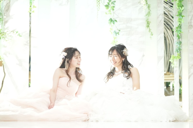 【ソロウェディングフォト】チャペルにて