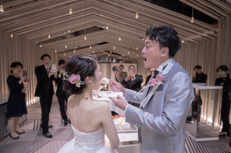 幸せを分かち合う、ウェディングケーキセレモニー♡