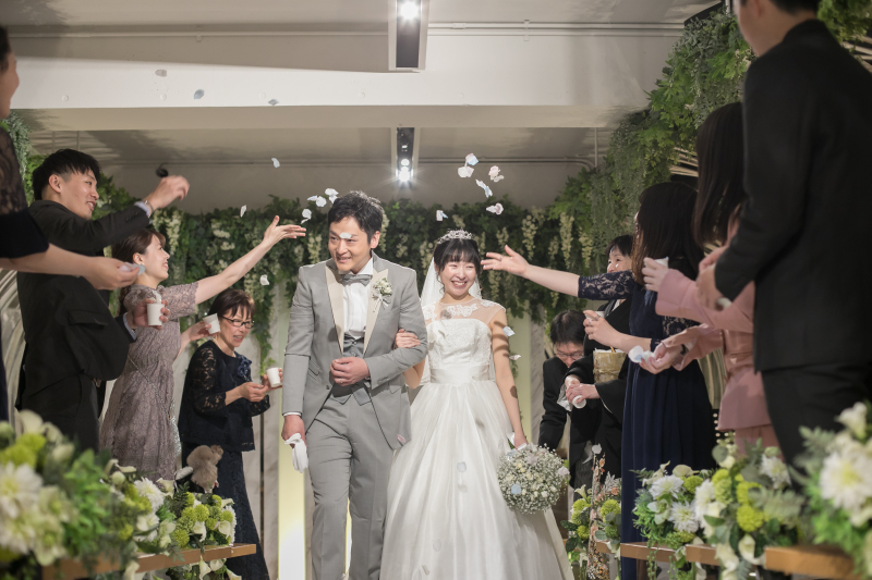 新郎新婦ご退場シーンまでを撮影