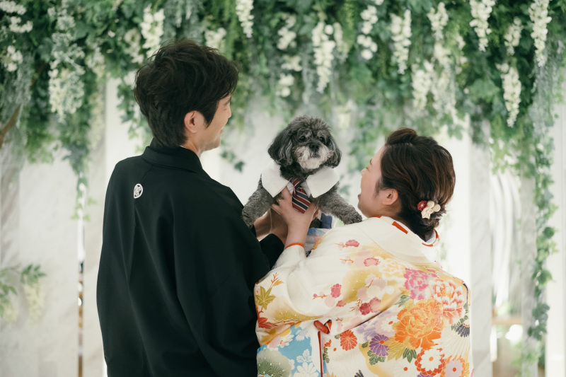 小さな結婚式 京都店_ペットと一緒に撮影できる