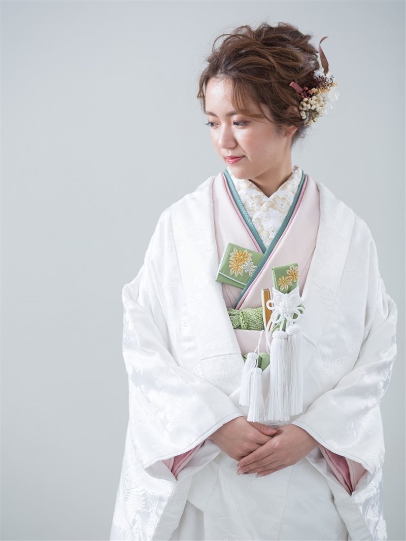 新婦 色掛下 ちりめんﾋﾟﾝｸ