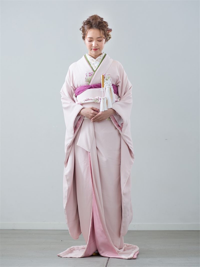 新婦 色掛下 ちりめんﾋﾟﾝｸ