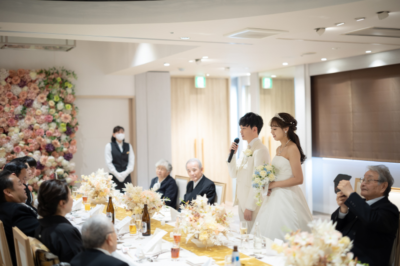 和やかな食事会の始まりを彩る、ウェルカムスピーチ