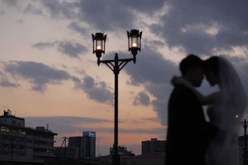 絶妙な空色とおふたり