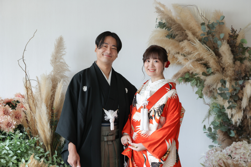 普段は中々着る事のない和装で撮影