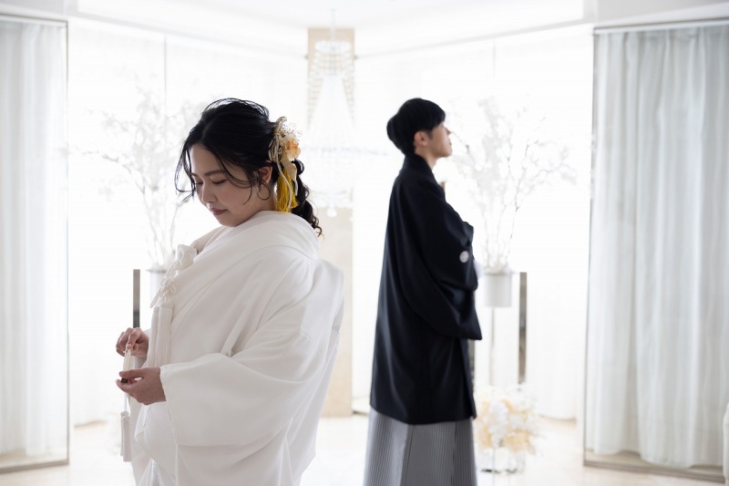白無垢でのチャペル撮影２
