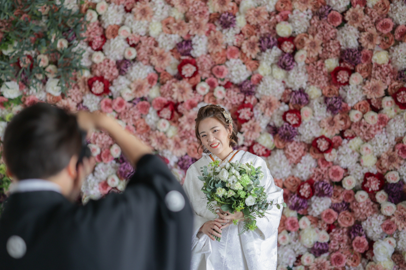 思わず新郎様も撮影してます♡♡♡