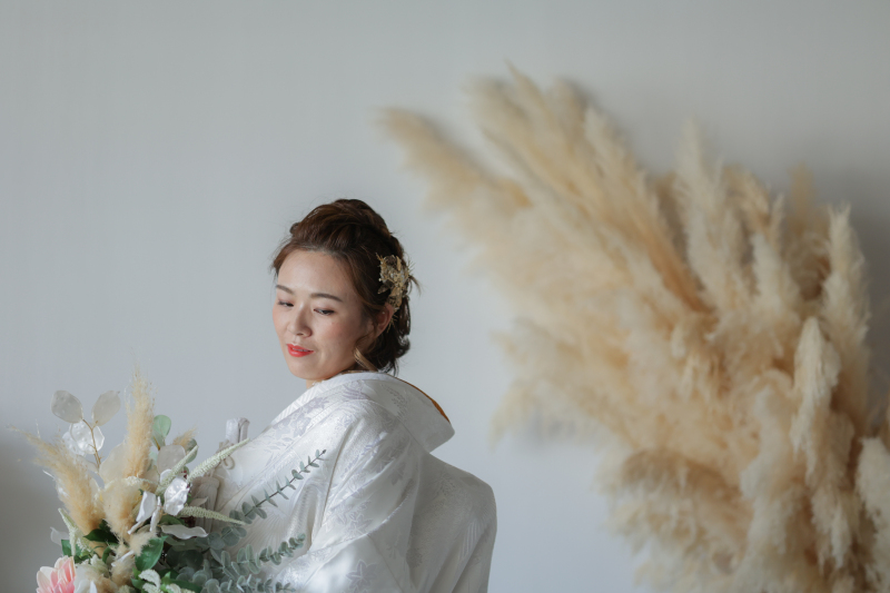 新婦様ソロショットにて