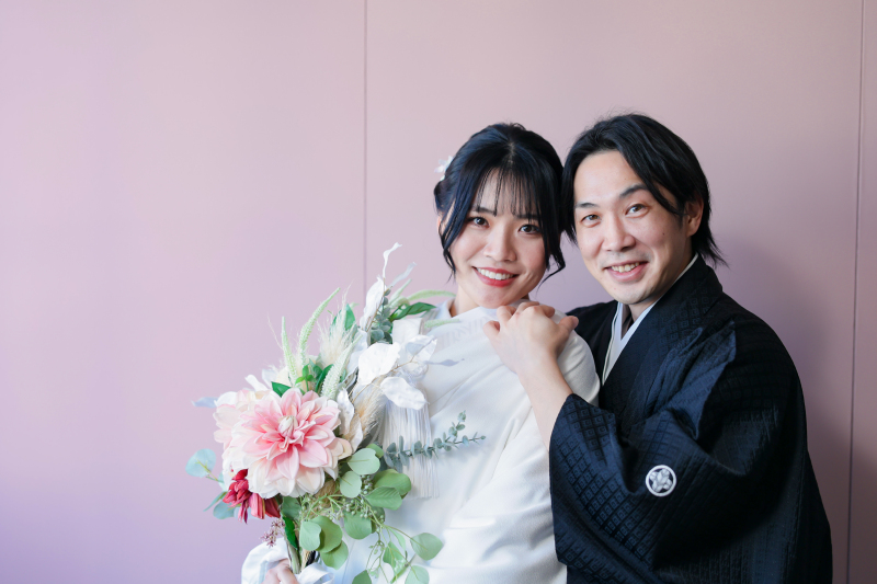 ブーケと背景で可愛いをプラス