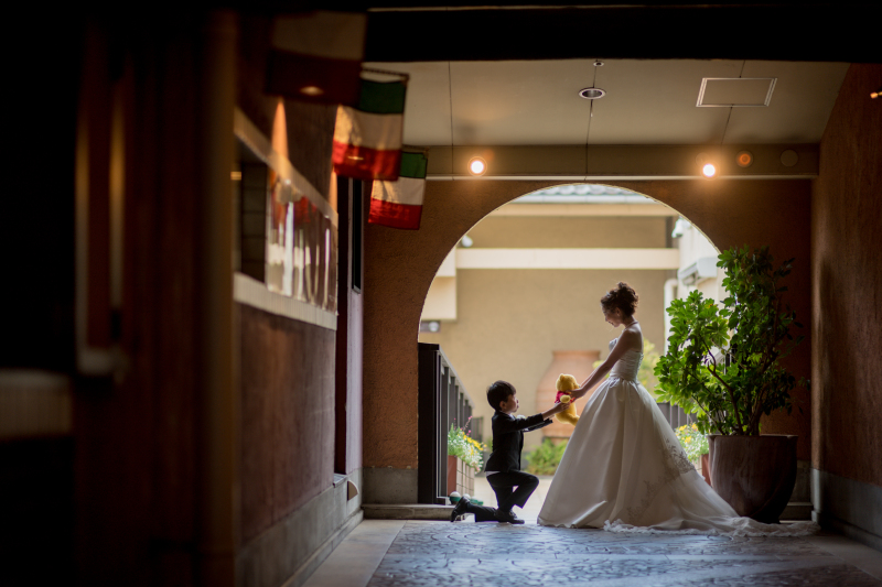 お子様も同じポーズで