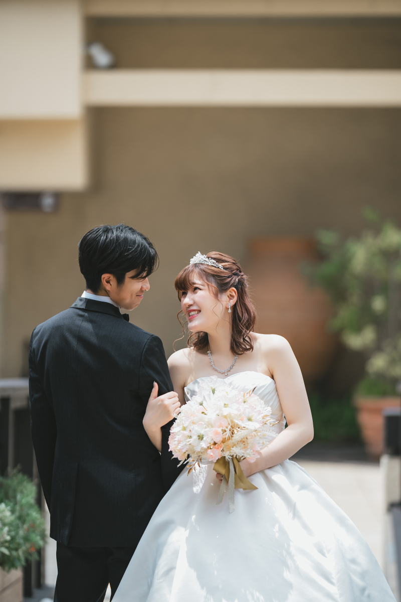 見つめ合うと自然と笑顔に