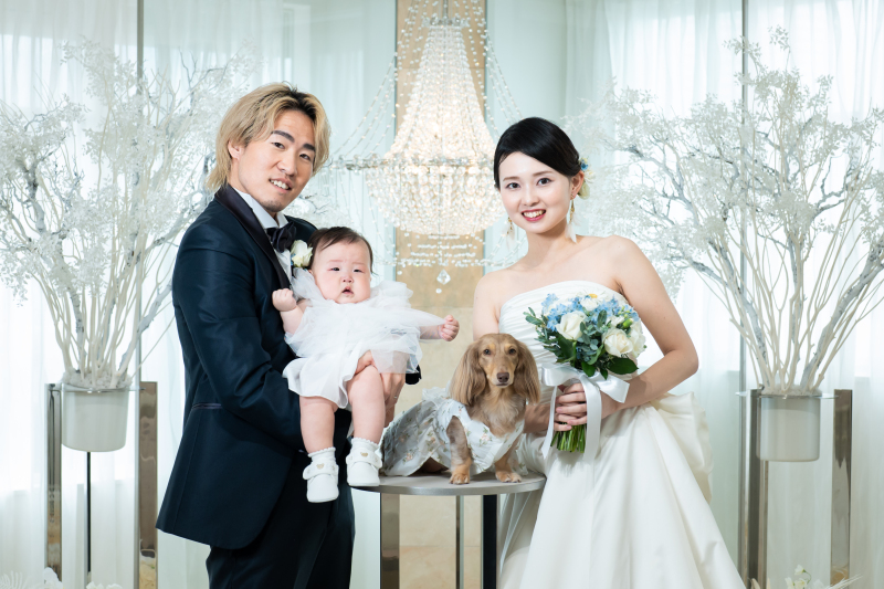 家族写真も素敵に、華やかに・・・