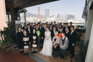 小さな結婚式 神戸モザイク店_【チャペル・スタジオどっちもOK】ちょっと外撮影