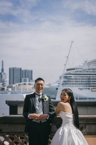 小さな結婚式 神戸モザイク店_ハーバーランドロケーション×Wedding Dress