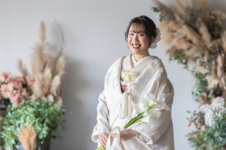 小さな結婚式 神戸モザイク店_スタジオ×和装