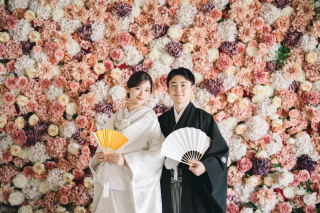 小さな結婚式 神戸モザイク店_スタジオ×和装