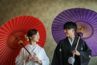 小さな結婚式 神戸モザイク店_スタジオ×和装