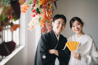 小さな結婚式 神戸モザイク店_スタジオ×和装