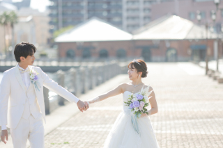 小さな結婚式 神戸モザイク店_ハーバーランドロケーション×Wedding Dress