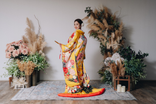 小さな結婚式 神戸モザイク店_スタジオ×和装