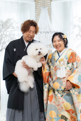 小さな結婚式 神戸モザイク店_【大切な家族も一緒に】ペットとフォトウェディング