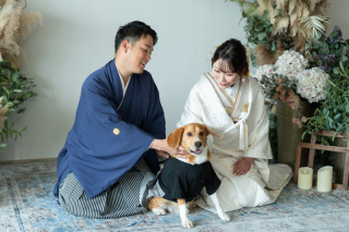 小さな結婚式 神戸モザイク店_【大切な家族も一緒に】ペットとフォトウェディング