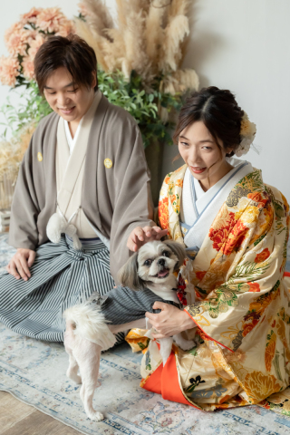 小さな結婚式 神戸モザイク店_【大切な家族も一緒に】ペットとフォトウェディング