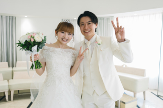 小さな結婚式 神戸モザイク店_チャペル×洋装