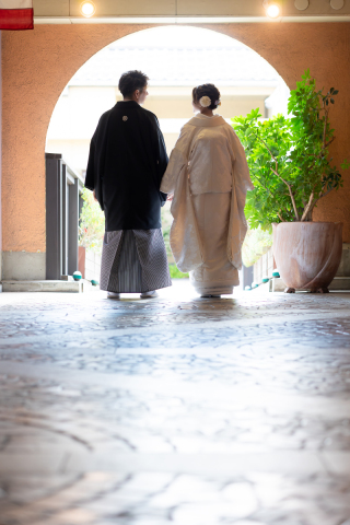 小さな結婚式 神戸モザイク店_【チャペル・スタジオどっちもOK】ちょっと外撮影