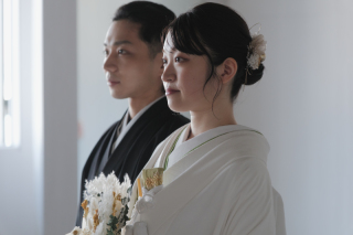 小さな結婚式 神戸モザイク店_スタジオ×和装