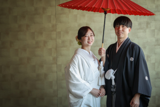 小さな結婚式 神戸モザイク店_スタジオ×和装