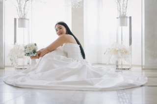 小さな結婚式 神戸モザイク店_チャペル×洋装