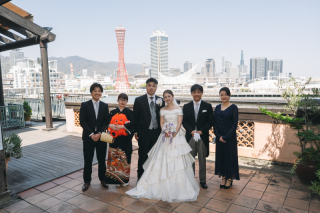小さな結婚式 神戸モザイク店_【チャペル・スタジオどっちもOK】ちょっと外撮影