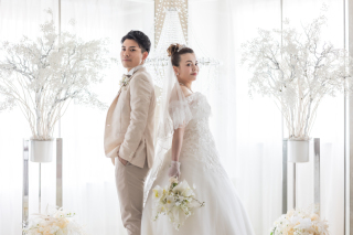 小さな結婚式 神戸モザイク店_チャペル×洋装