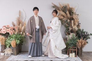 小さな結婚式 神戸モザイク店_スタジオ×和装