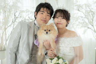 小さな結婚式 神戸モザイク店_【大切な家族も一緒に】ペットとフォトウェディング