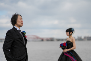 小さな結婚式 神戸モザイク店_ハーバーランドロケーション×Wedding Dress