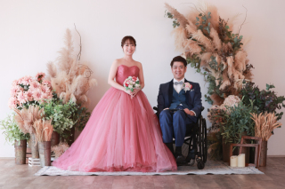 小さな結婚式 神戸モザイク店_スタジオ×洋装